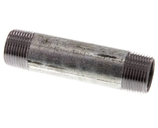 Raccord double en acier zingué R 3/4'' 50 Bar DIN 2982 - 100mm [5 Pièces].