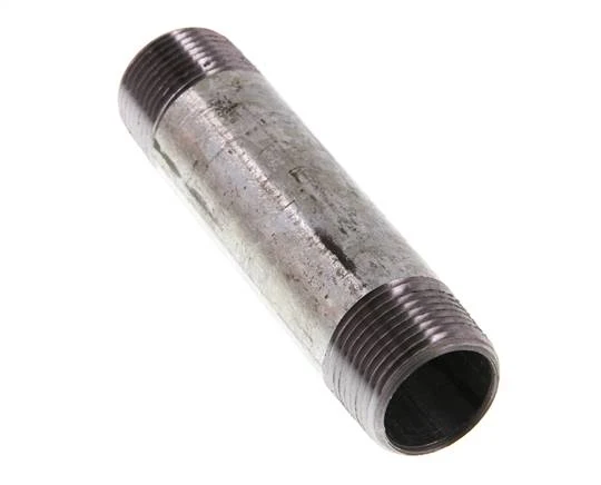 Raccord double en acier zingué R 3/4'' 50 Bar DIN 2982 - 100mm [5 Pièces].
