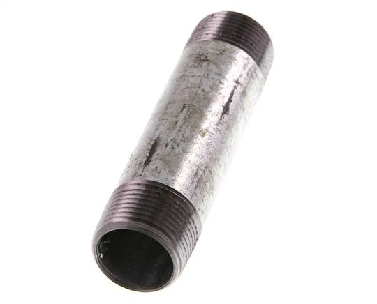 Raccord double en acier zingué R 3/4'' 50 Bar DIN 2982 - 100mm [5 Pièces].