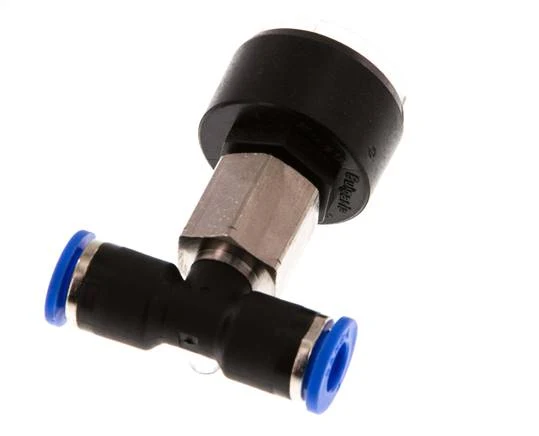 Manomètre 6mm Union Straight 0-10 bar (0-145psi)