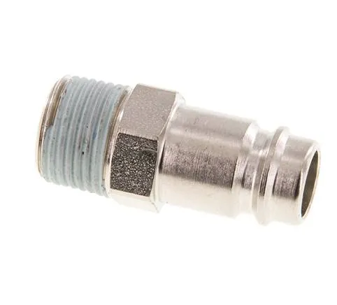 Acier trempé DN 10 Air Coupling Plug R 3/8 inch Male