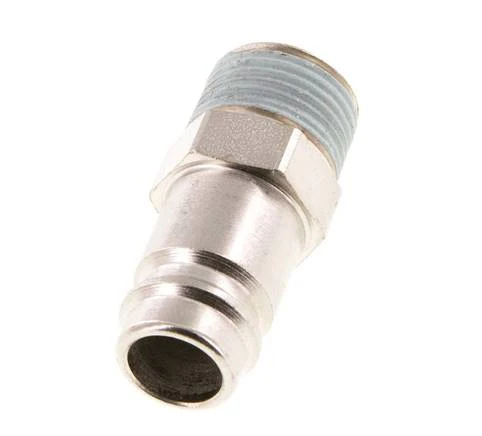 Acier trempé DN 10 Air Coupling Plug R 3/8 inch Male