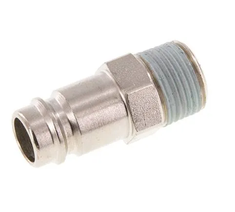 Acier trempé DN 10 Air Coupling Plug R 3/8 inch Male