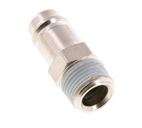 Acier trempé DN 10 Air Coupling Plug R 3/8 inch Male
