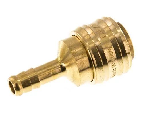 Laiton DN 7.2 (Euro) Manchon d'accouplement pour air 8 mm Pilier de tuyau