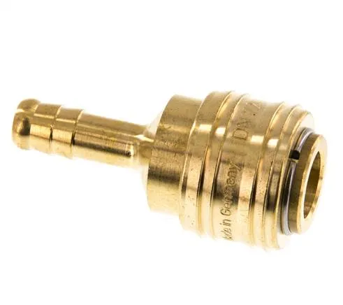 Laiton DN 7.2 (Euro) Manchon d'accouplement pour air 8 mm Pilier de tuyau