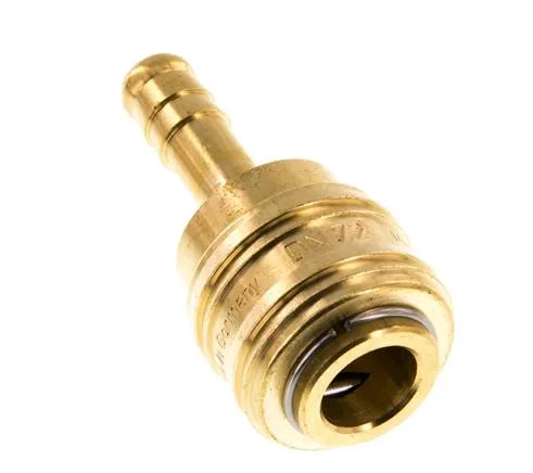 Laiton DN 7.2 (Euro) Manchon d'accouplement pour air 8 mm Pilier de tuyau