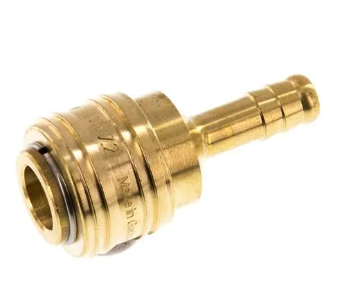 Laiton DN 7.2 (Euro) Manchon d'accouplement pour air 8 mm Pilier de tuyau