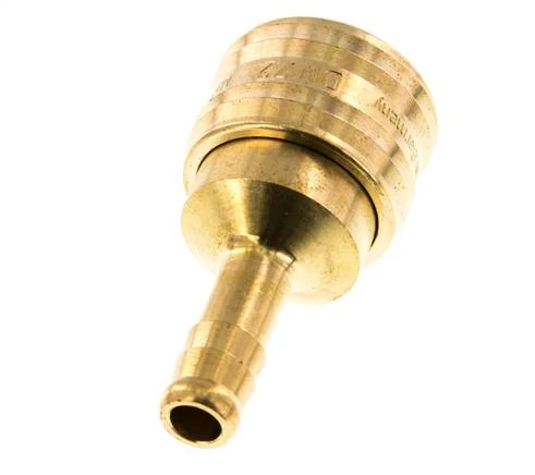 Laiton DN 7.2 (Euro) Manchon d'accouplement pour air 8 mm Pilier de tuyau