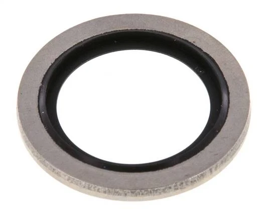 G 1/2" Acier inoxydable/FKM Joint à collage hydraulique 21,5x28,6x2 mm