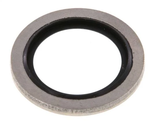 G 1/2" Acier inoxydable/FKM Joint à collage hydraulique 21,5x28,6x2 mm