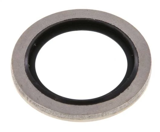 G 1/2" Acier inoxydable/FKM Joint à collage hydraulique 21,5x28,6x2 mm