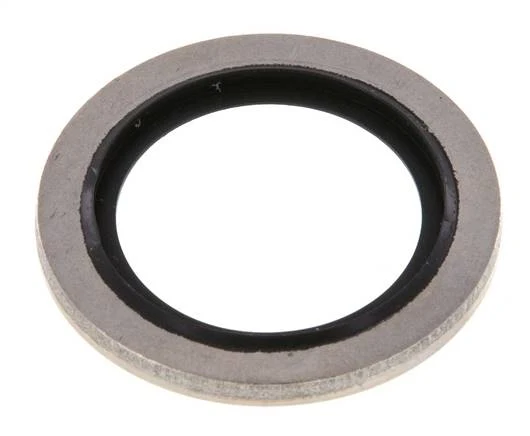 G 1/2" Acier inoxydable/FKM Joint à collage hydraulique 21,5x28,6x2 mm