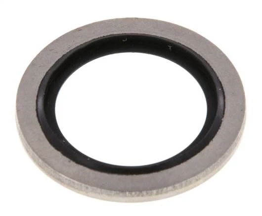 G 1/2" Acier inoxydable/FKM Joint à collage hydraulique 21,5x28,6x2 mm