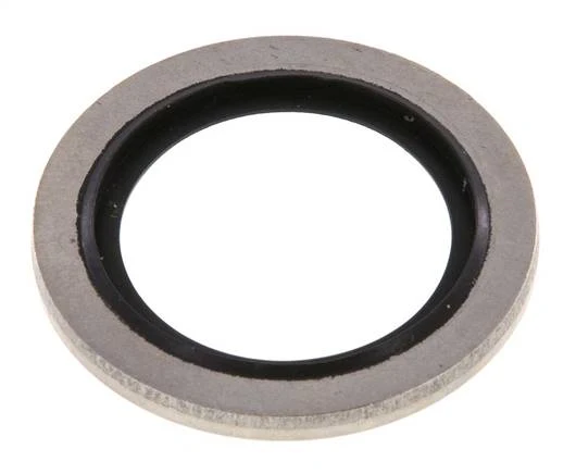 G 1/2" Acier inoxydable/FKM Joint à collage hydraulique 21,5x28,6x2 mm