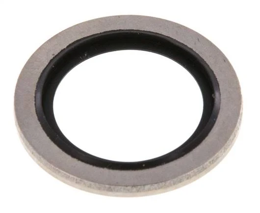 G 1/2" Acier inoxydable/FKM Joint à collage hydraulique 21,5x28,6x2 mm
