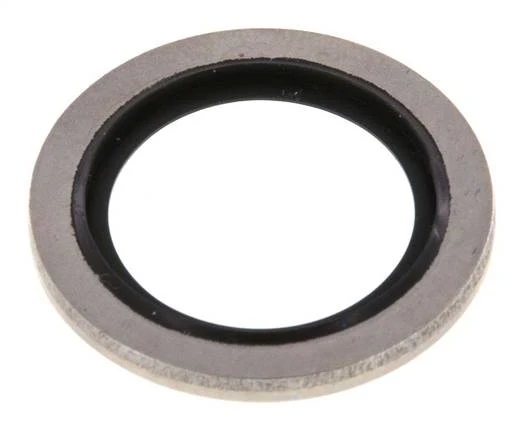 G 1/2" Acier inoxydable/FKM Joint à collage hydraulique 21,5x28,6x2 mm