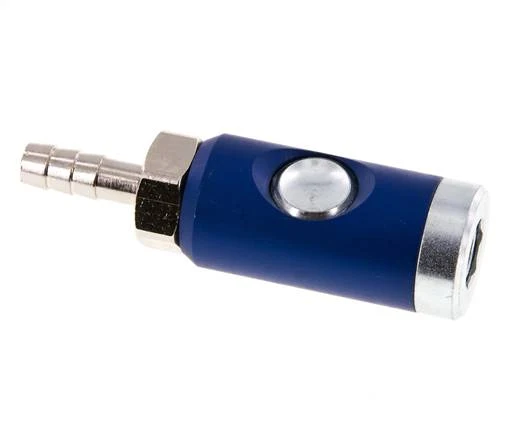 Acier trempé DN 7.4 Raccord d'air de sécurité avec bouton poussoir Pilier de tuyau de 8 mm