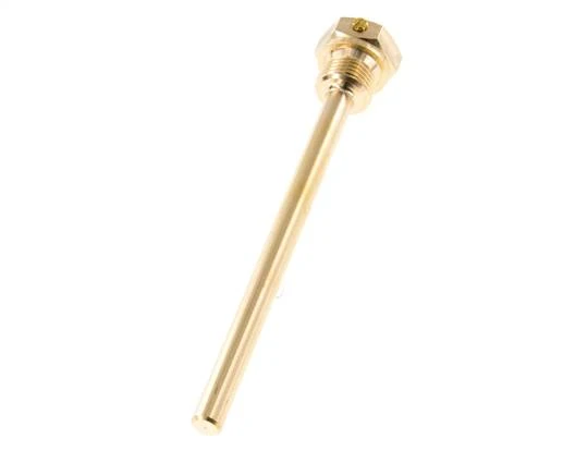 Doigt de gant en alliage de cuivre G 1/2 pouce à boulonner pour tige de 160mm Max 160°C et 6 barres