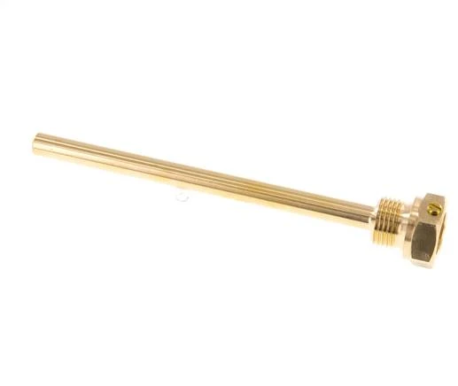 Doigt de gant en alliage de cuivre G 1/2 pouce à boulonner pour tige de 160mm Max 160°C et 6 barres