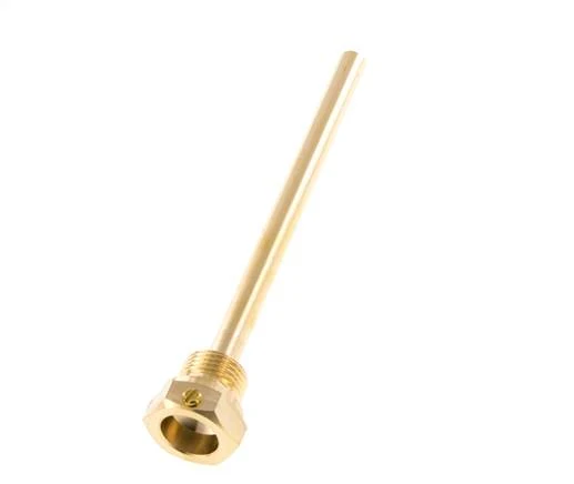 Doigt de gant en alliage de cuivre G 1/2 pouce à boulonner pour tige de 160mm Max 160°C et 6 barres