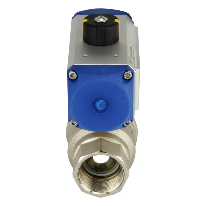 G1-1/2'' Valve à bille pneumatique en laiton 2 voies double effet - BL2BA