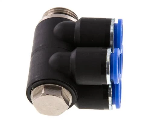 12mm x G1/2'' Manifold à 4 voies avec filetage mâle Laiton/PA 66 NBR rotatif