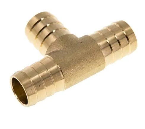Connecteur de tuyau en T en laiton de 19 mm (3/4'')