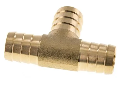Connecteur de tuyau en T en laiton de 19 mm (3/4'')