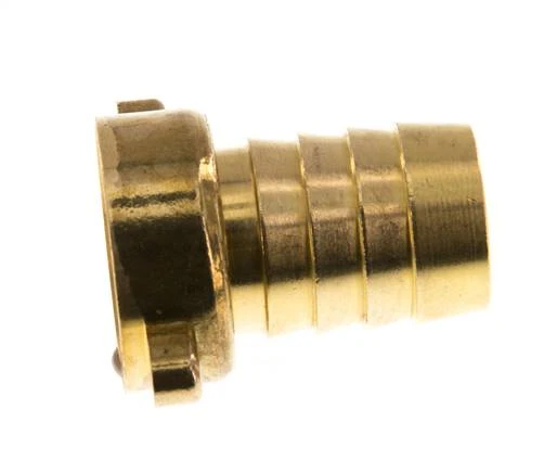 Barbe de tuyau en laiton 3/4'' x 19mm avec joint NBR et écrou à ailettes 16 bar [2 pièces].