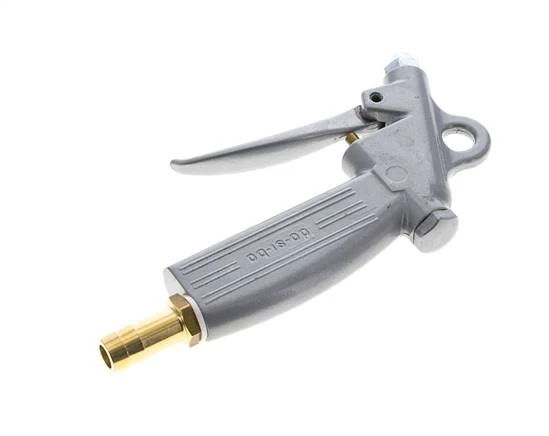 Soufflette à air comprimé en aluminium à débit réglable de 13 mm, buse courte