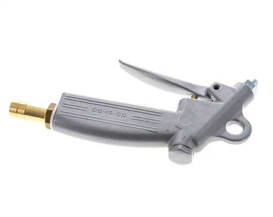Soufflette à air comprimé en aluminium à débit réglable de 13 mm, buse courte