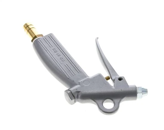Soufflette à air comprimé en aluminium à débit réglable de 13 mm, buse courte