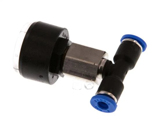 Manomètre Union 4mm droit 0-10 bar (0-145psi)