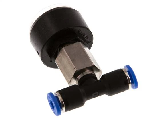Manomètre Union 4mm droit 0-10 bar (0-145psi)