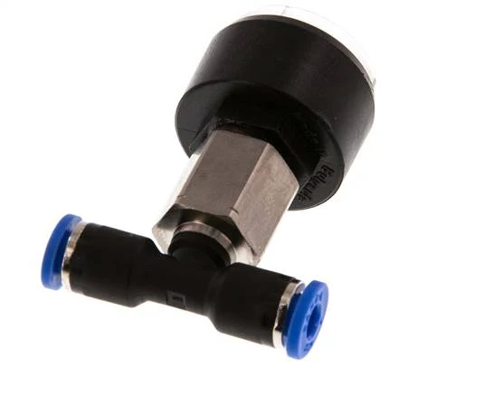 Manomètre Union 4mm droit 0-10 bar (0-145psi)