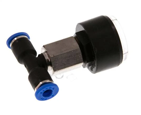 Manomètre Union 4mm droit 0-10 bar (0-145psi)