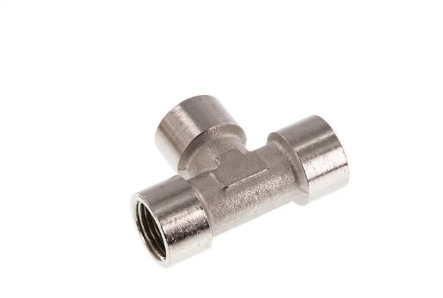 G 1/2'' Té en laiton nickelé 16 Bar