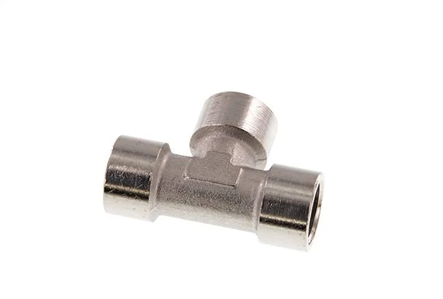 G 1/2'' Té en laiton nickelé 16 Bar