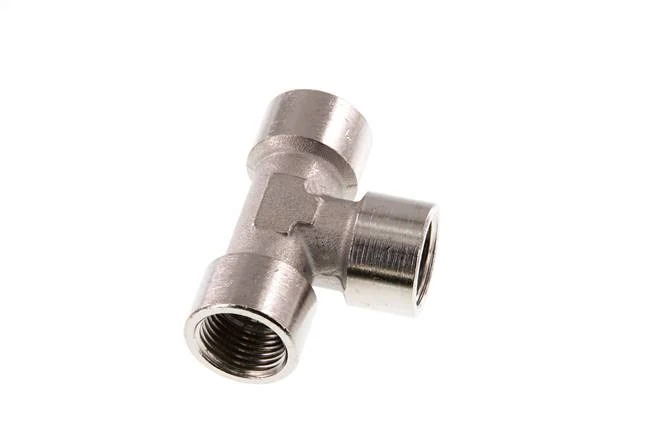 G 1/2'' Té en laiton nickelé 16 Bar