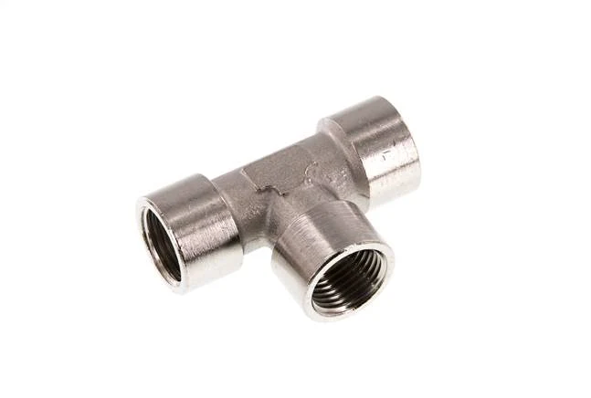 G 1/2'' Té en laiton nickelé 16 Bar