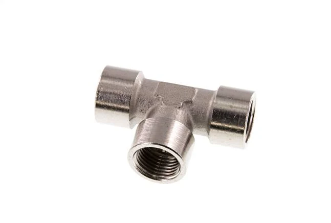 G 1/2'' Té en laiton nickelé 16 Bar