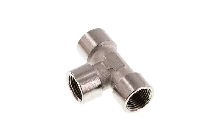 G 1/2'' Té en laiton nickelé 16 Bar