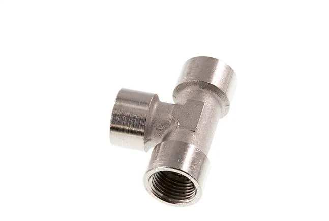 G 1/2'' Té en laiton nickelé 16 Bar
