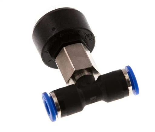 Manomètre 6mm Union Droit 0-16 bar (0-232psi)