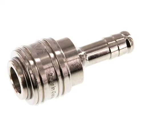 Laiton nickelé DN 7.2 (Euro) Manchon de raccordement à l'air Douille 9 mm Colonne de tuyau