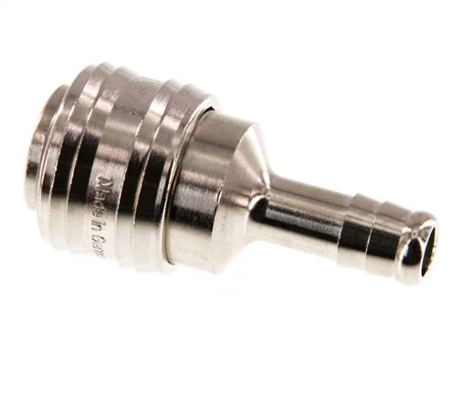 Laiton nickelé DN 7.2 (Euro) Manchon de raccordement à l'air Douille 9 mm Colonne de tuyau