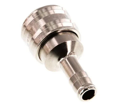 Laiton nickelé DN 7.2 (Euro) Manchon de raccordement à l'air Douille 9 mm Colonne de tuyau