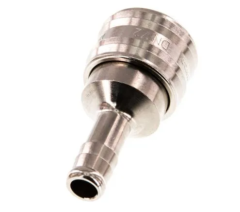 Laiton nickelé DN 7.2 (Euro) Manchon de raccordement à l'air Douille 9 mm Colonne de tuyau