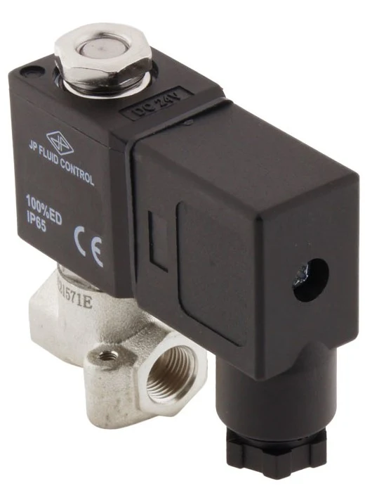 Electrovanne CM-DA 1/8'' NPT Acier inoxydable FKM 0-10bar 120V AC